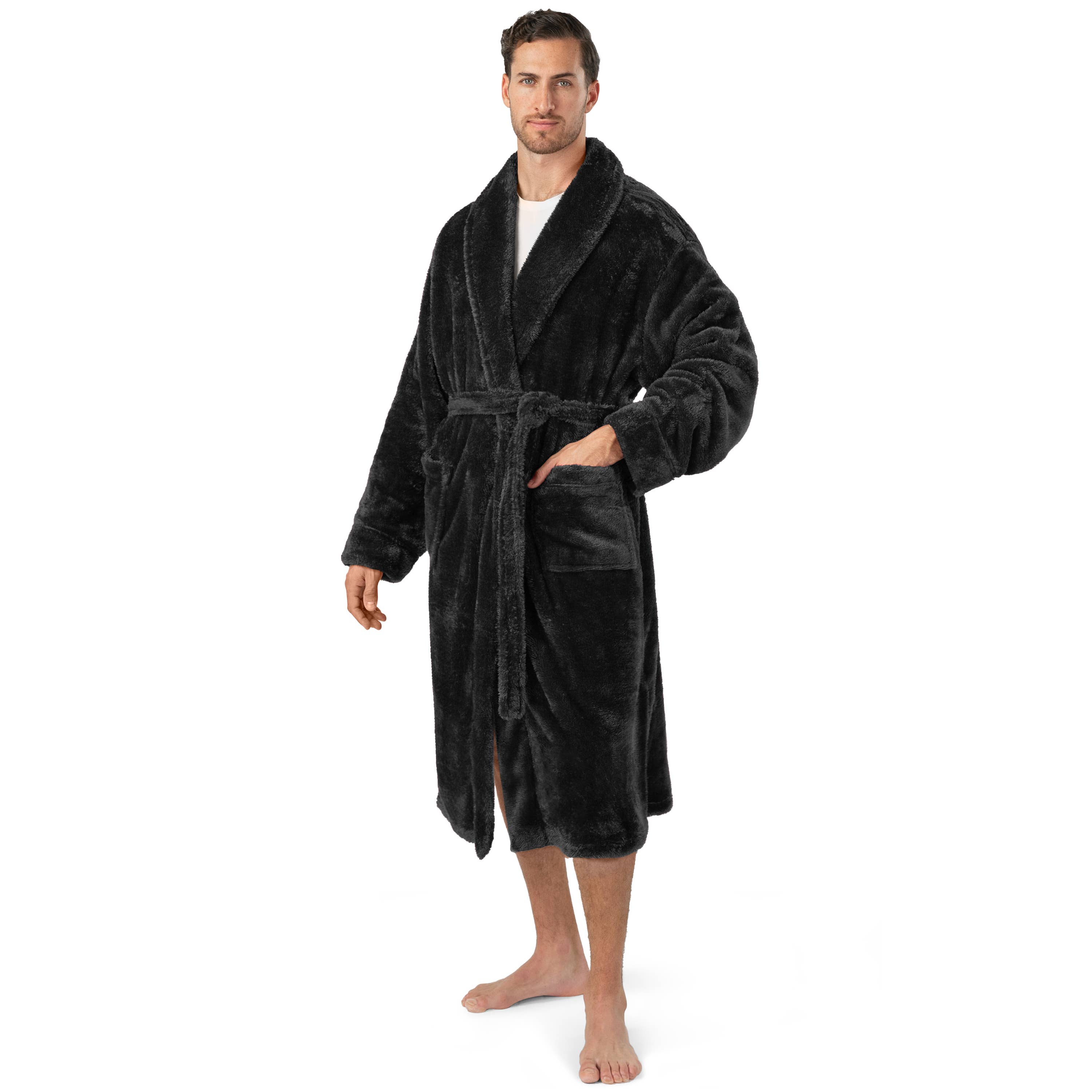 Pavilia - Wholesale Robe - Men's - Men's Sherpa Fluffy Robe38