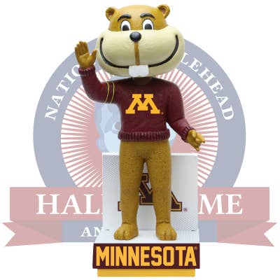 National Bobblehead Hall of Fame and Museum - Wholesale Decorative Figurine - Goldy Gopher Minnesota Golden Gophers Mascot Sweater Bobblehead
