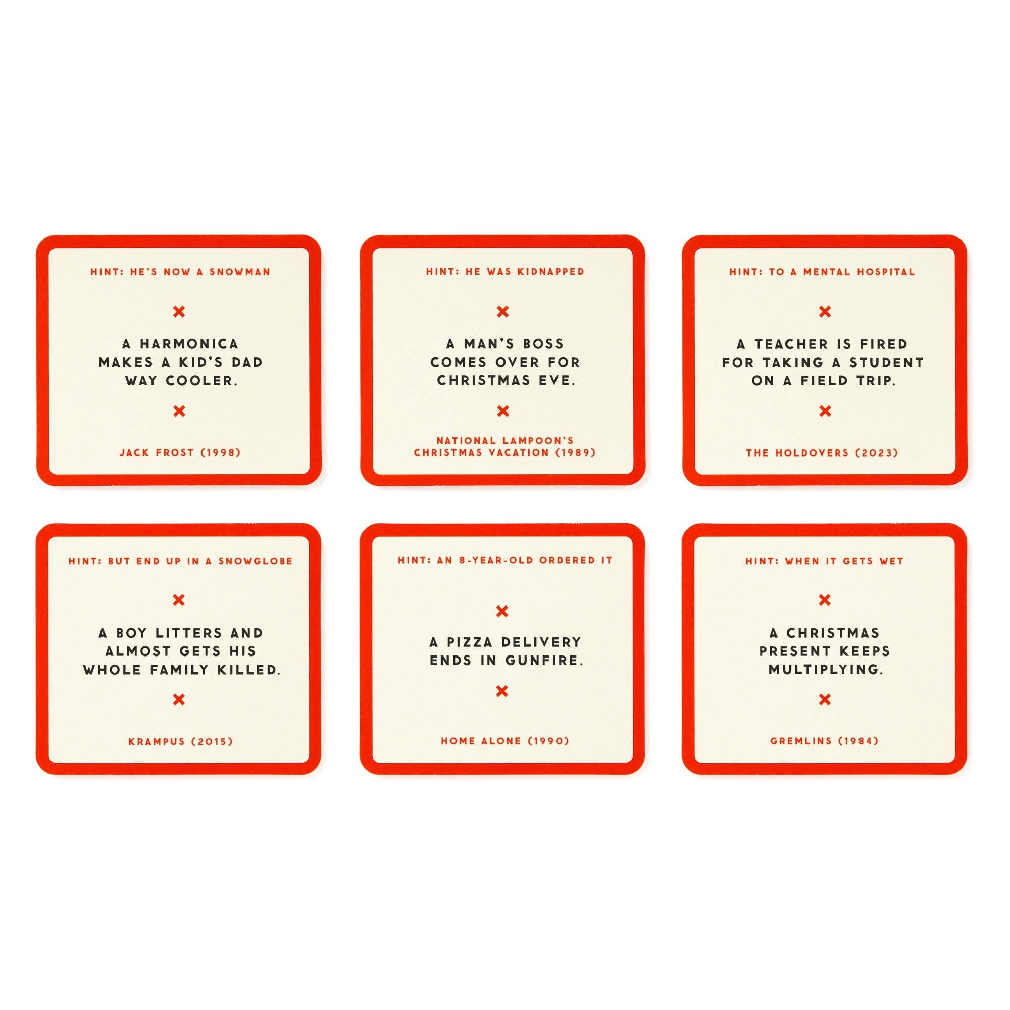 Chronicle Books - Wholesale Card Game - Brass Monkey Mini Poorly Explained Movies - Holiday Edition5