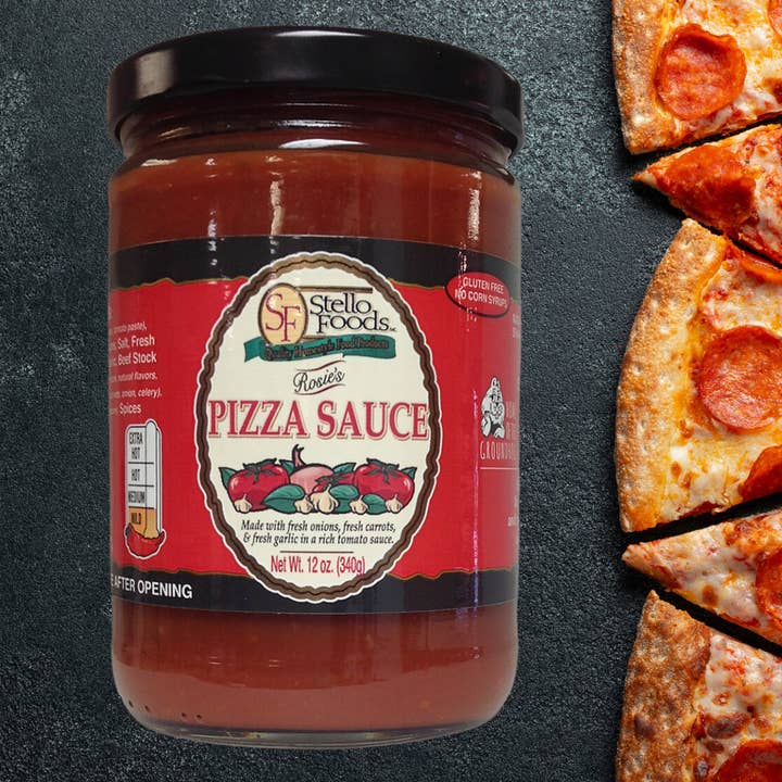 Stello Foods, Inc. - Wholesale Sauce - Stello Foods - Rosie's Pizza Sauce 12 oz2