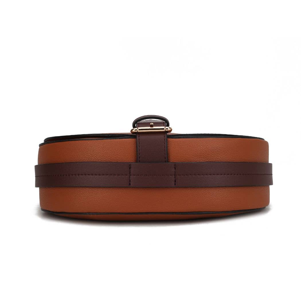 MKF Collection – wholesale Axelremsväska – Dam – MKF Drew Vegan läder färgblock kvinnor axelväska av Mia6