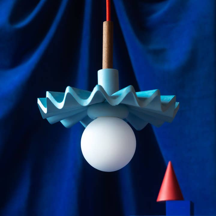 Mono - Wholesale Accent/Desk Lamp - Handmade jesmonite pendant lamp "Antoinette" in 4 colors7