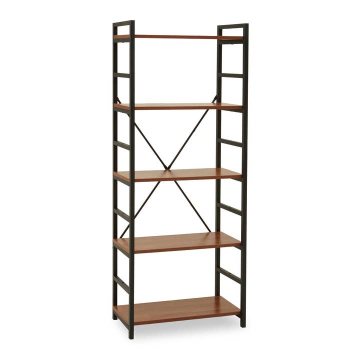 Laxton 5 Tier Red Pomelo Shelf Unit for wholesale by Interiors by Premier