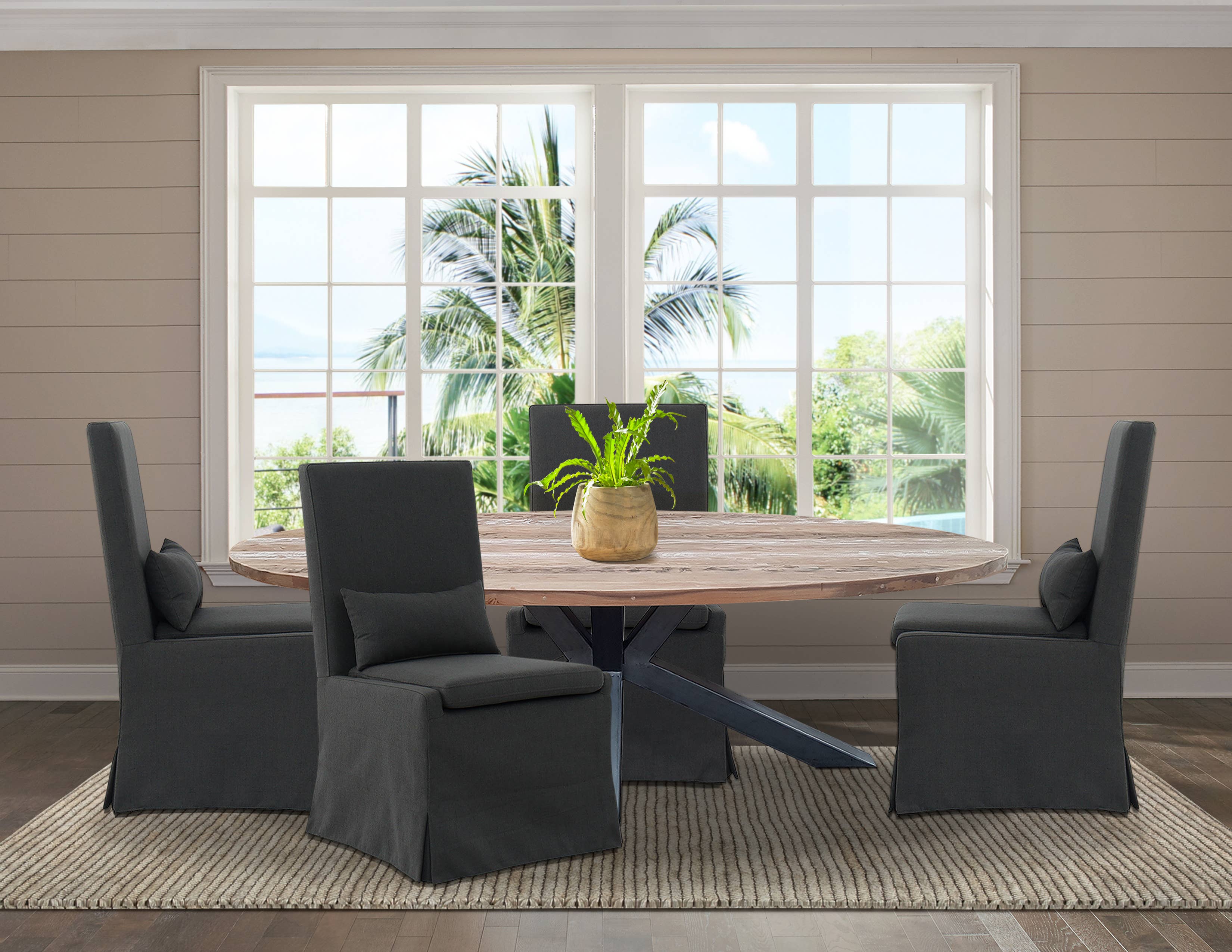 Padma's Plantation - Wholesale Patio Table - BIANCA RECLAIMED TEAK DINING TABLE - 95
3