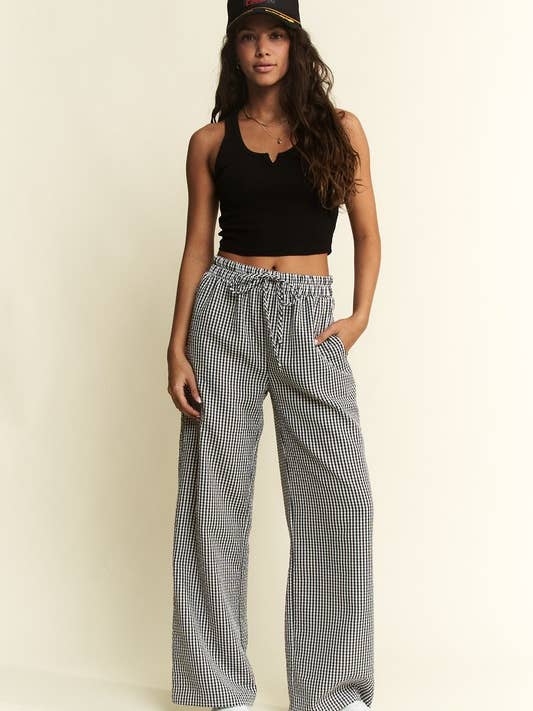 JADE BY JANE - Wholesale Pants - Women's - Gingham boxer pants