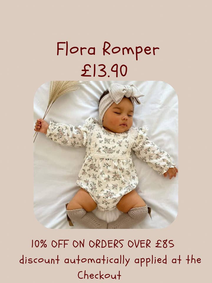 Nunubebe - Wholesale Bodysuit (Non-Footed) - Baby - Flora Romper £13.90 (from size 0-3 m)26