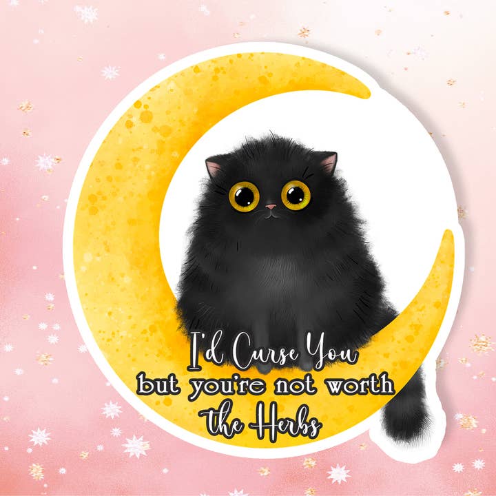 Eu amaldiçoar-te Mas o teu não vale a pena adesivo metafísico de ervas por atacado de London Luxury Candles