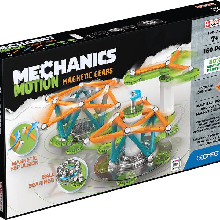 Geomag™ Magnetic Toys Mechanics Gears 160 Piece STEM Playset for wholesale by GEOMAGWORLD USA