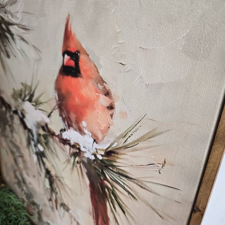 The 19th Collective - Wholesale Wall Sign - Cardinal Framed Art Print - Canvas Print2