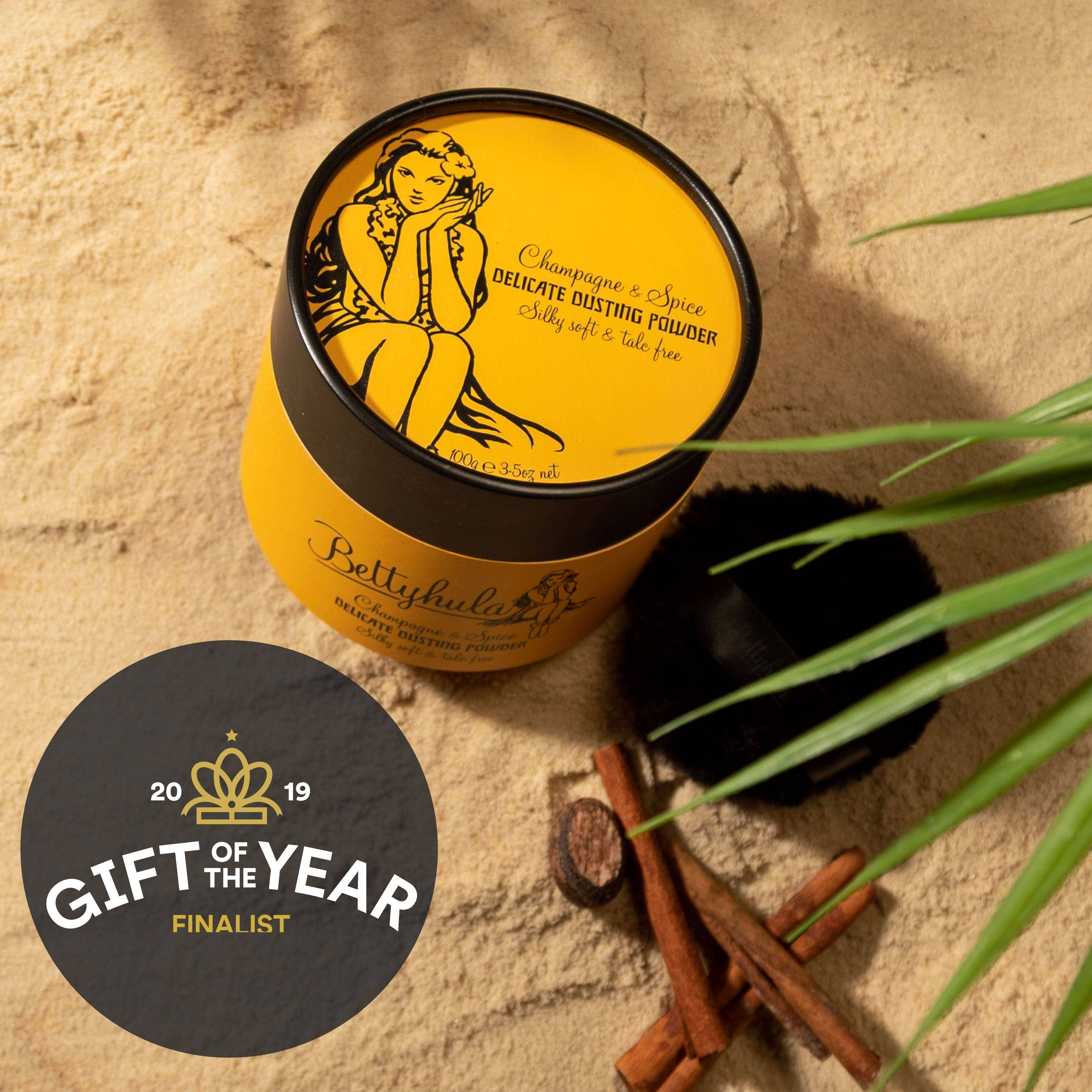 BettyHula - Vente Poudre de talc/pour le corps - • Poudre à saupoudrer sans talc. Champagne et épices1