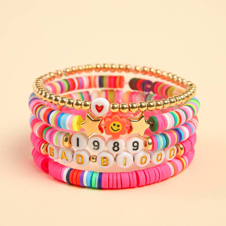 Little Trendy - Wholesale Jewelry Set - Taylor Swift Bracelet Set Colorful Beads Friendship Bracelet7
