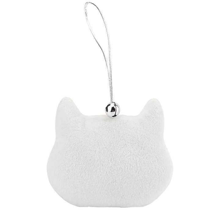 Triple T Studios - Wholesale Ornament Set - Velvet Cat Ornament- Set of 3 | Cat Christmas Ornament