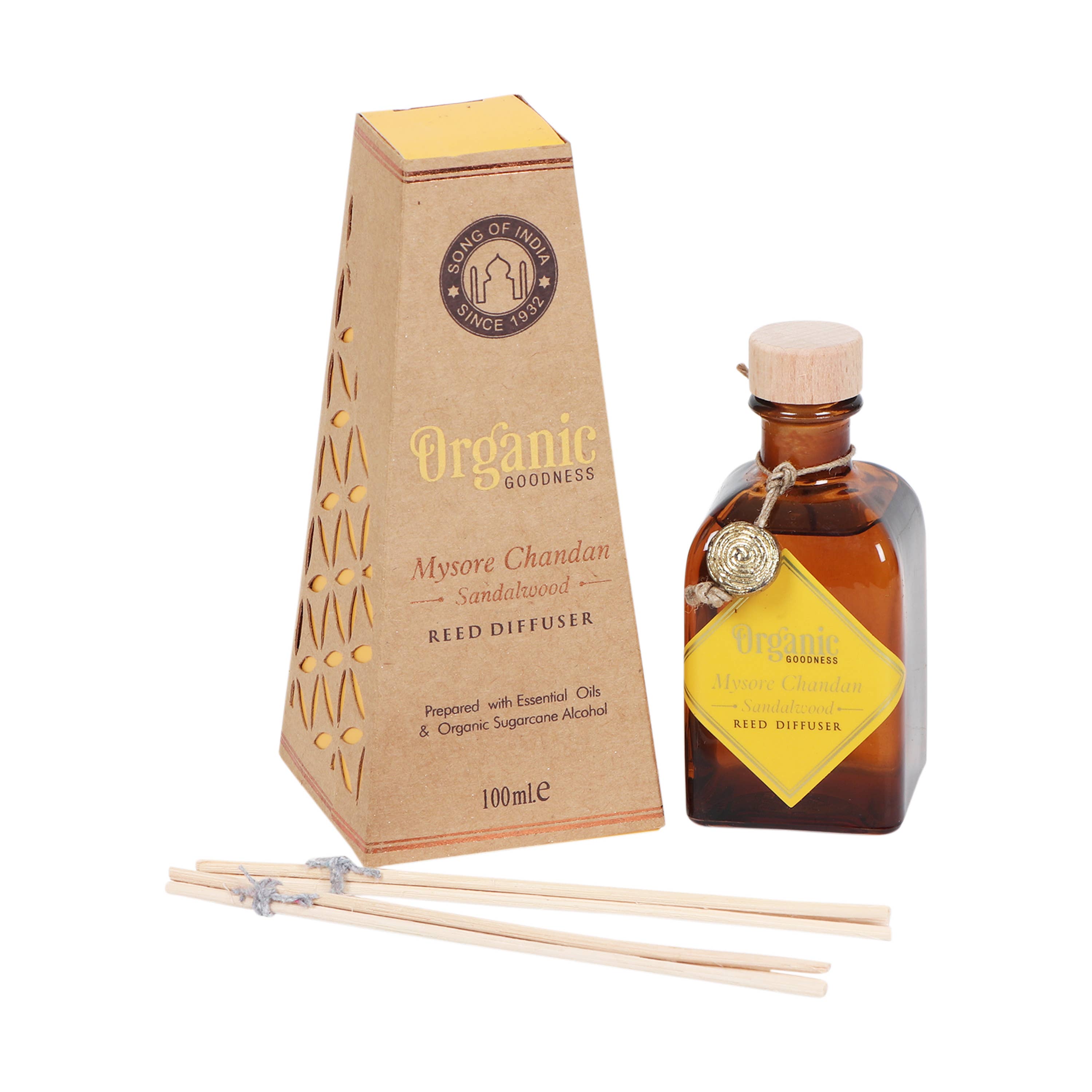 R. Expo/Song of India – difusor de fragrâncias por atacado – Difusor de Varetas Organic Goodness - Sândalo6