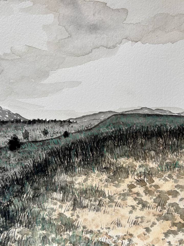 Impression Giclée 9"x12" | Dans la Vallée | Art Paysager pour la vente par Fawn Brown Art