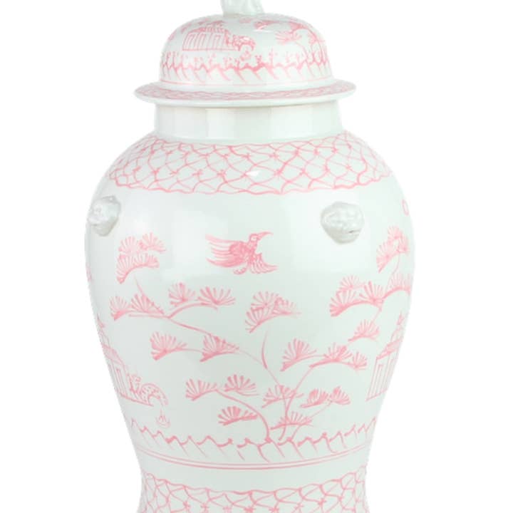 Jarra de cena grande rosa da vila por atacado de The Enchanted Home