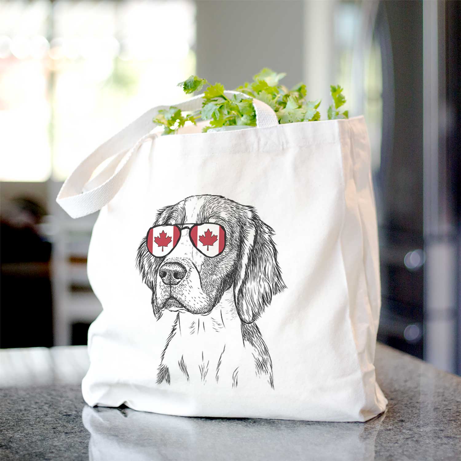 Beige Roxy the Welsh Springer Spaniel - Tote Bag for wholesale on Faire6