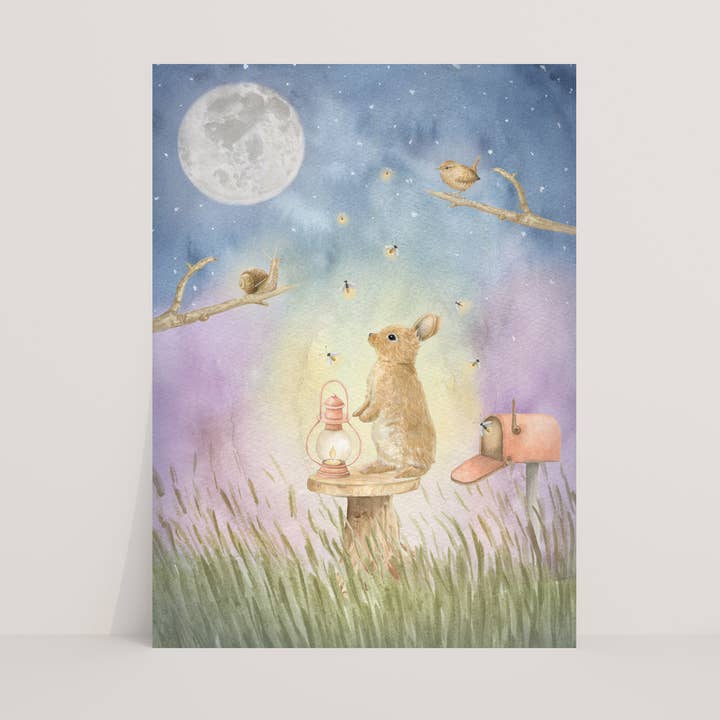 Carte postale lucioles pour la vente par Appeloogje