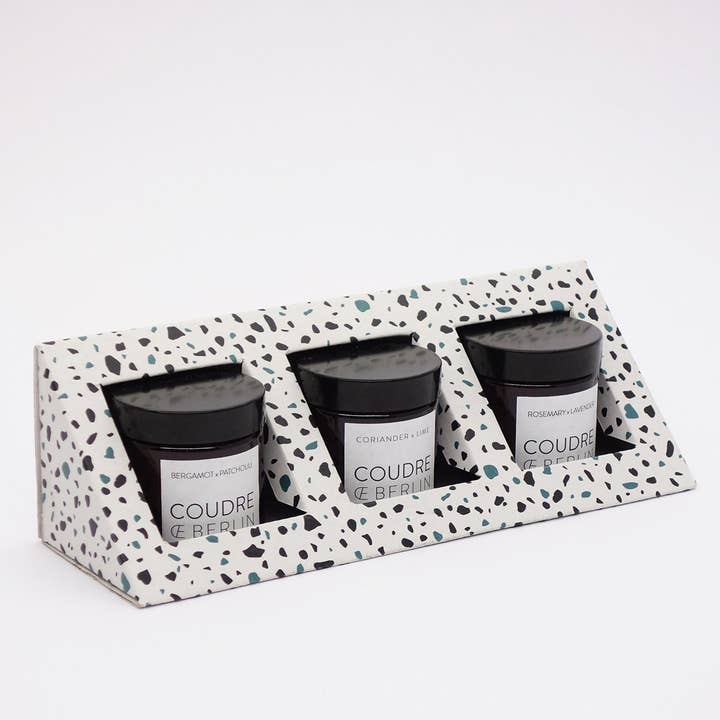 Coudre Berlin - Wholesale Jar/Filled Candle - Mini candle gift set/ ESSENTIALS scented candles
