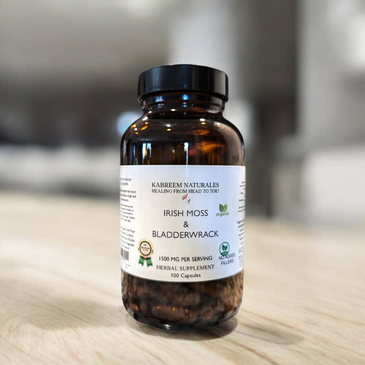 Kabreem Naturales - Wholesale Oral supplement/vitamin - Irish Moss & Bladderwrack Capsules (Iodine)3