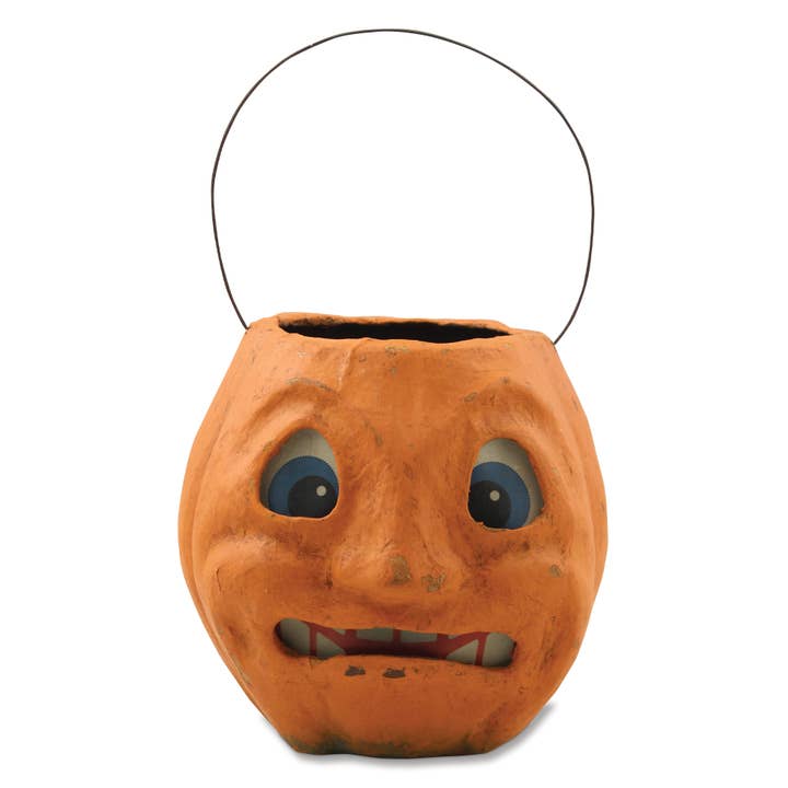 Bethany Lowe Designs - Wholesale Decorative Figurine - Scary Vintage Pumpkin Bucket Medium2