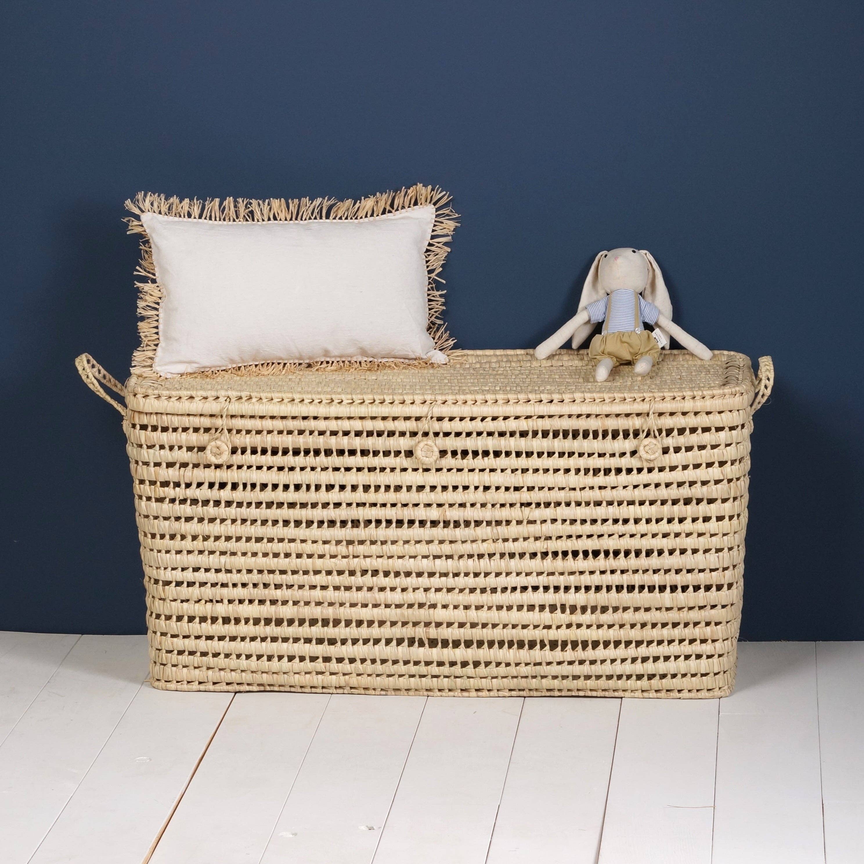 Bohome Living - Wholesale Basket - Palm leaf storage chest 100cm4