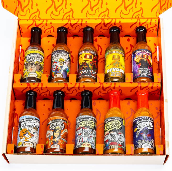 TorchBearer Sauces - Wholesale Hot Sauce - 10 Pack Set : Spicy