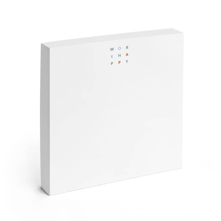 Poppin - Wholesale Notepad - White Work Happy Writing Pad