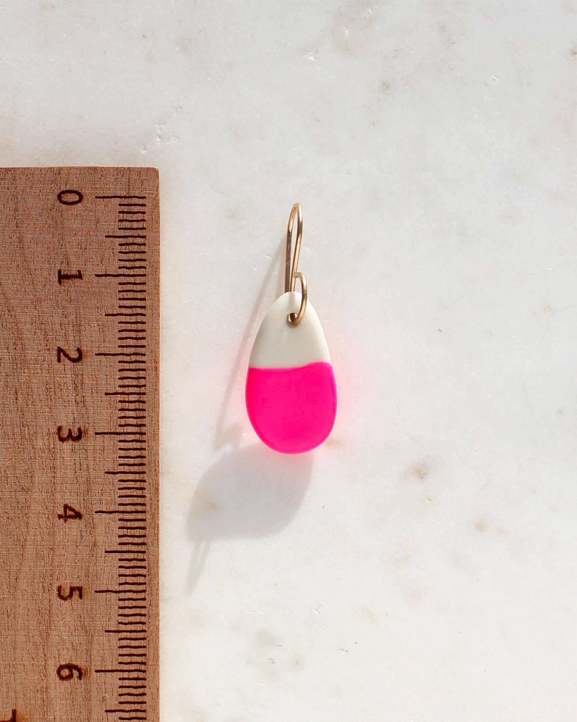 Little Lovers – wholesale Dangle earrings – Peekay Neon & White Porcelain Earrings2