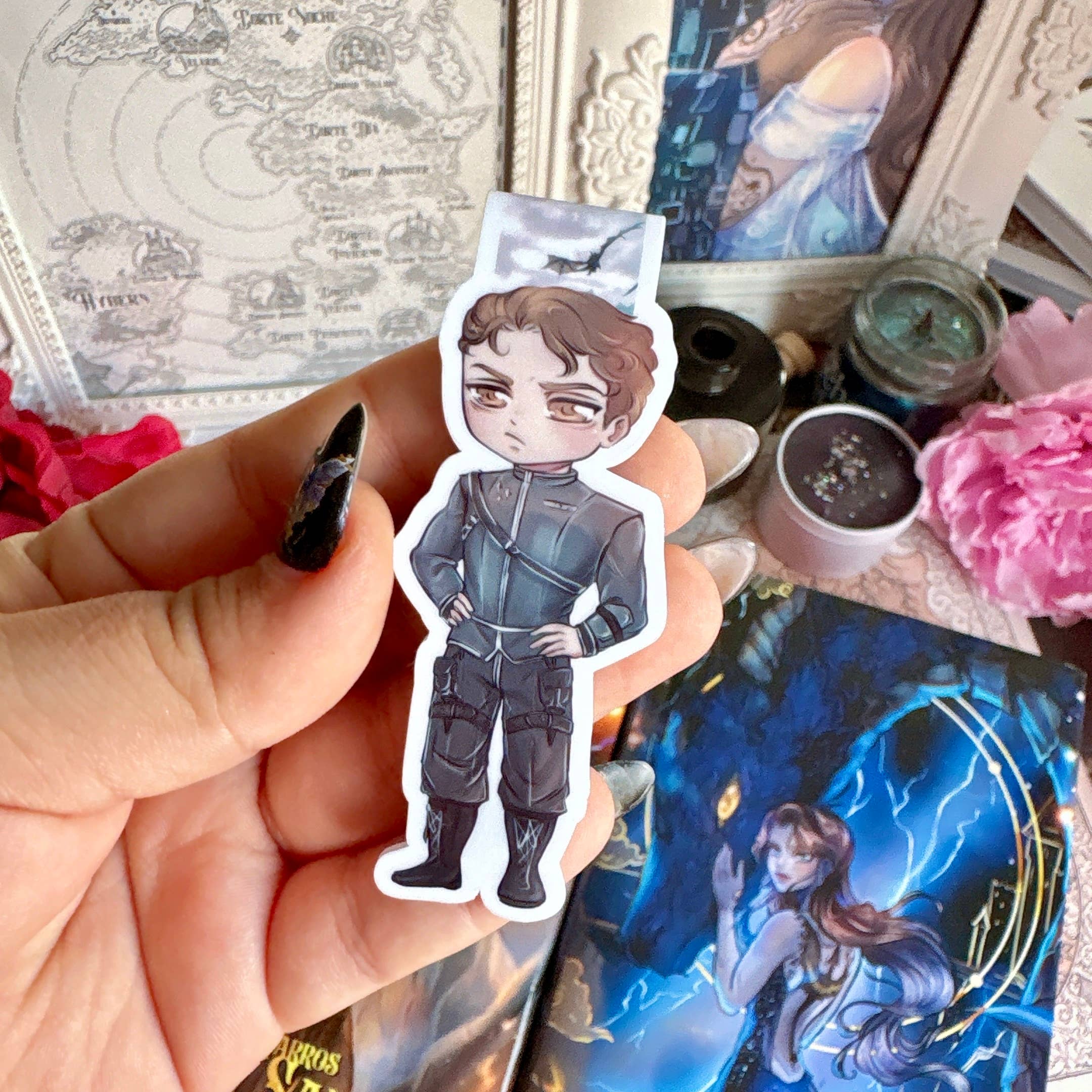 Alsace’s Art - Vente Marque-page - Marque-page magnétique Dain Aetos Version Chibi.2