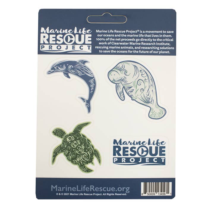 Marine Species Mini Stickers for wholesale by MARINE LIFE RESCUE PROJECT