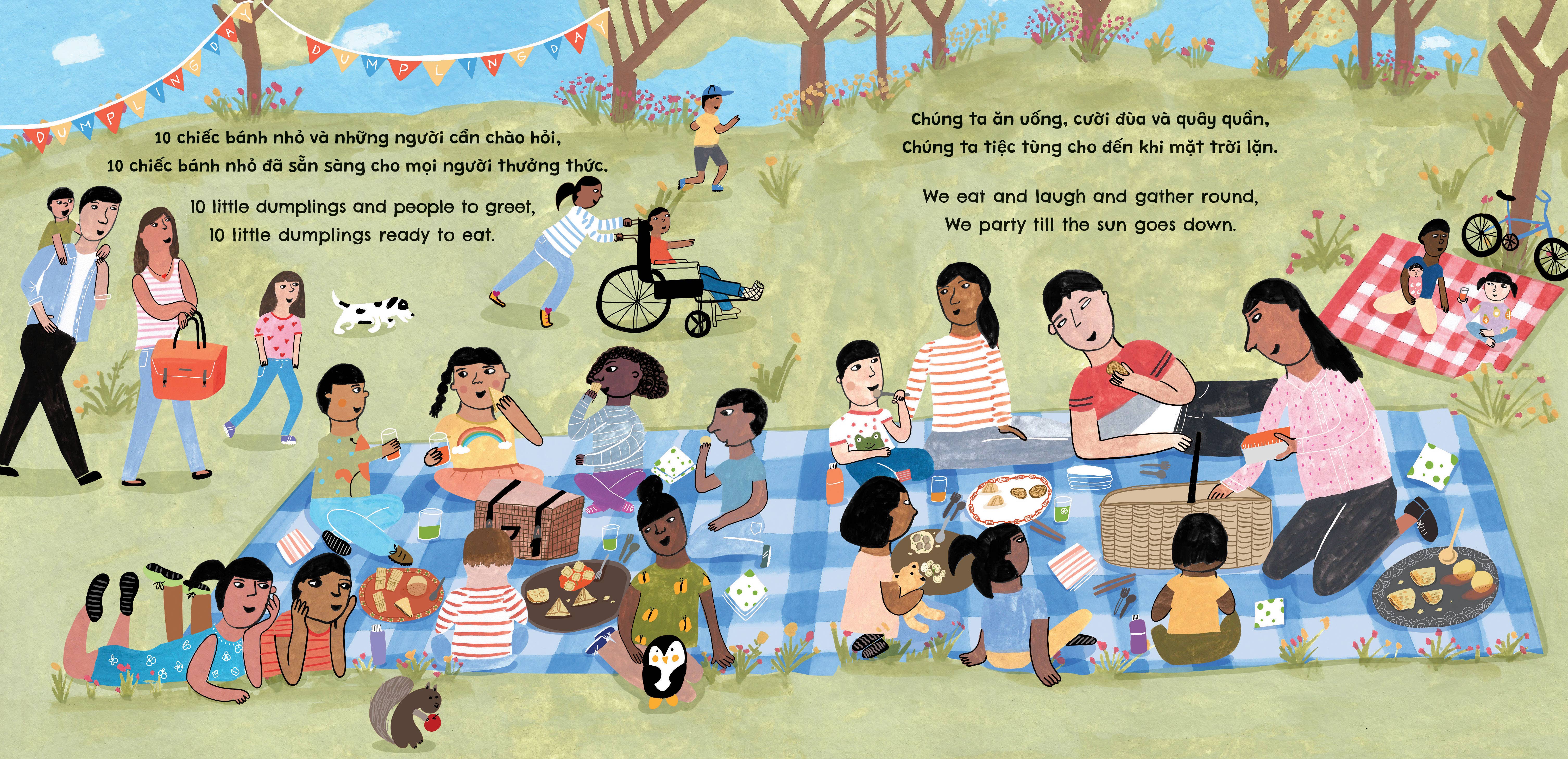 Barefoot Books - Wholesale Preschool Book (3-5) - Dumpling Day (Bilingual Vietnamese & English)3