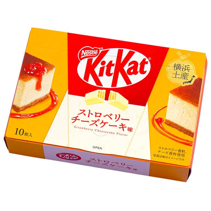 Global Bite Co - Wholesale Chocolate Box - KitKat Yokohama Strawberry Cheesecake Mini Wafer Box (Japan)