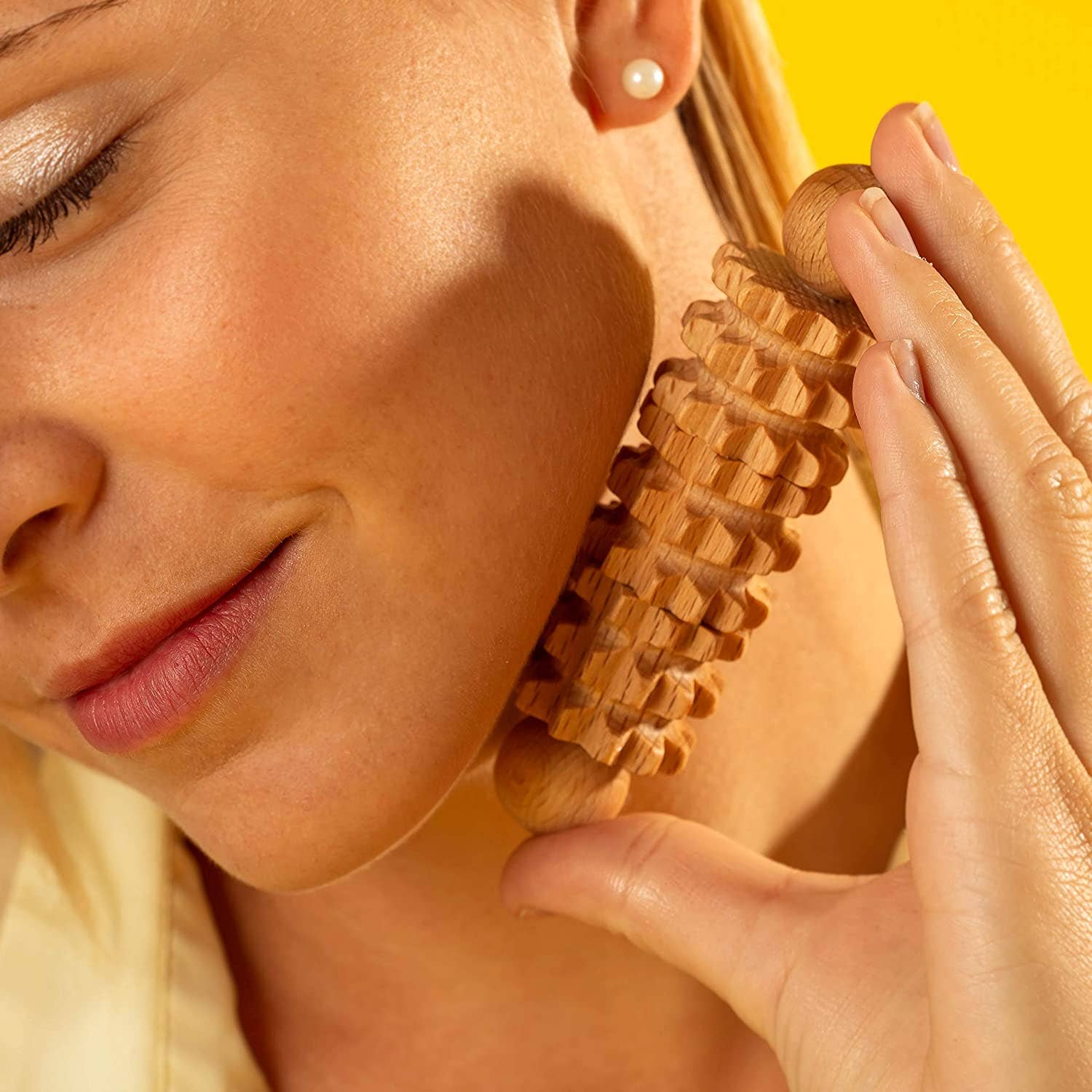 Tuuli GmbH - Wholesale Body Massager - Set of 2 Massage Roller Tool Massager Maderotherapy Wooden F1