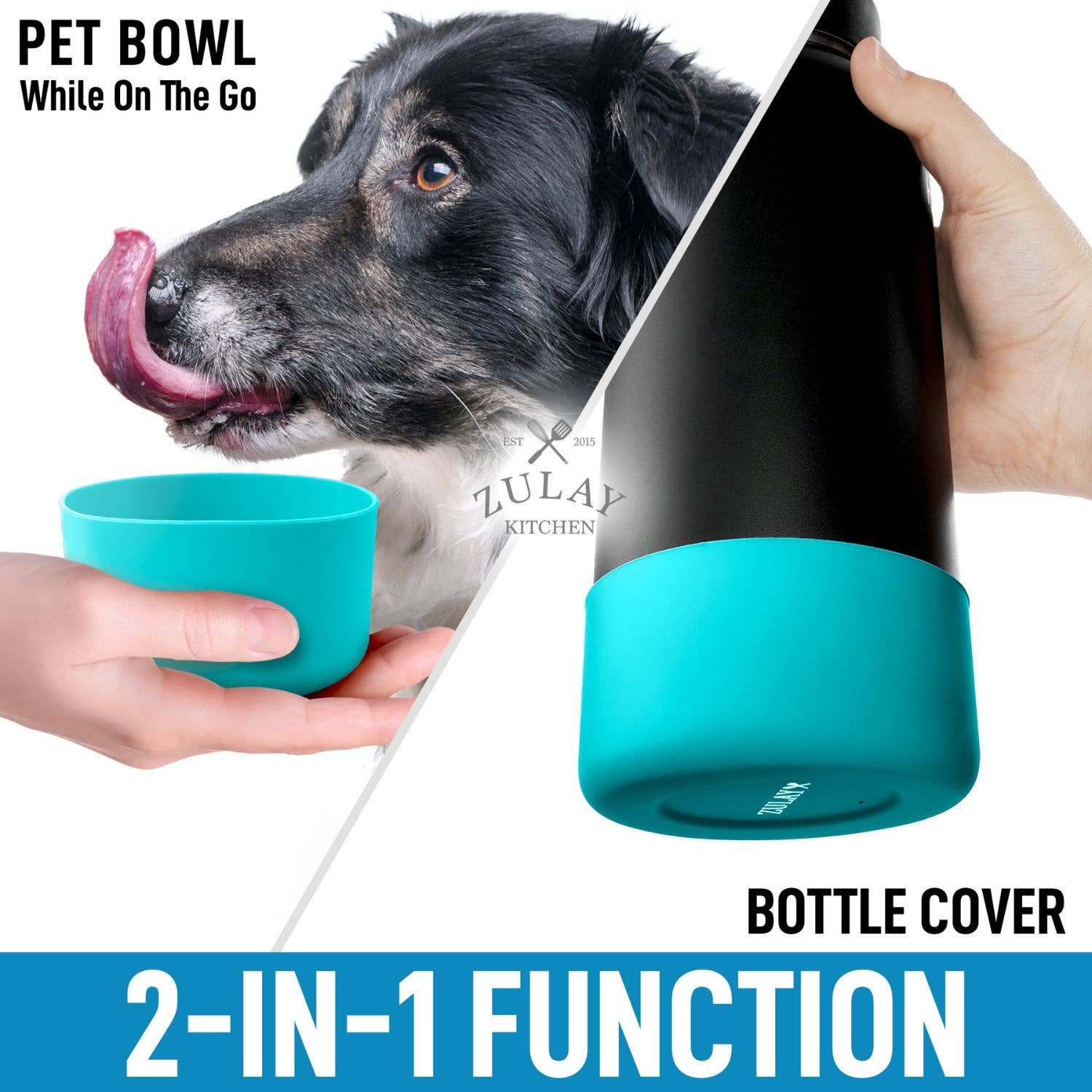 Zulay Kitchen - Wholesale Water Bottle - Protective Silicone Boot for for 3.5" Diameter Water Bottles5