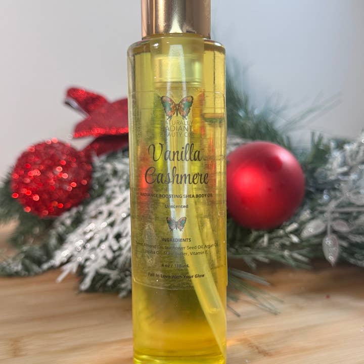 Óleo Corporal de Baunilha, Caxemira e Karité por atacado de Naturally Radiant Beauty