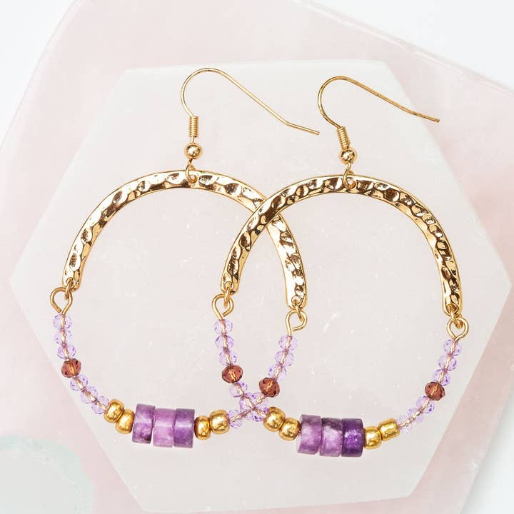 Elsie & Zoey Ashli Beaded Round Earrings for wholesale by Howard's