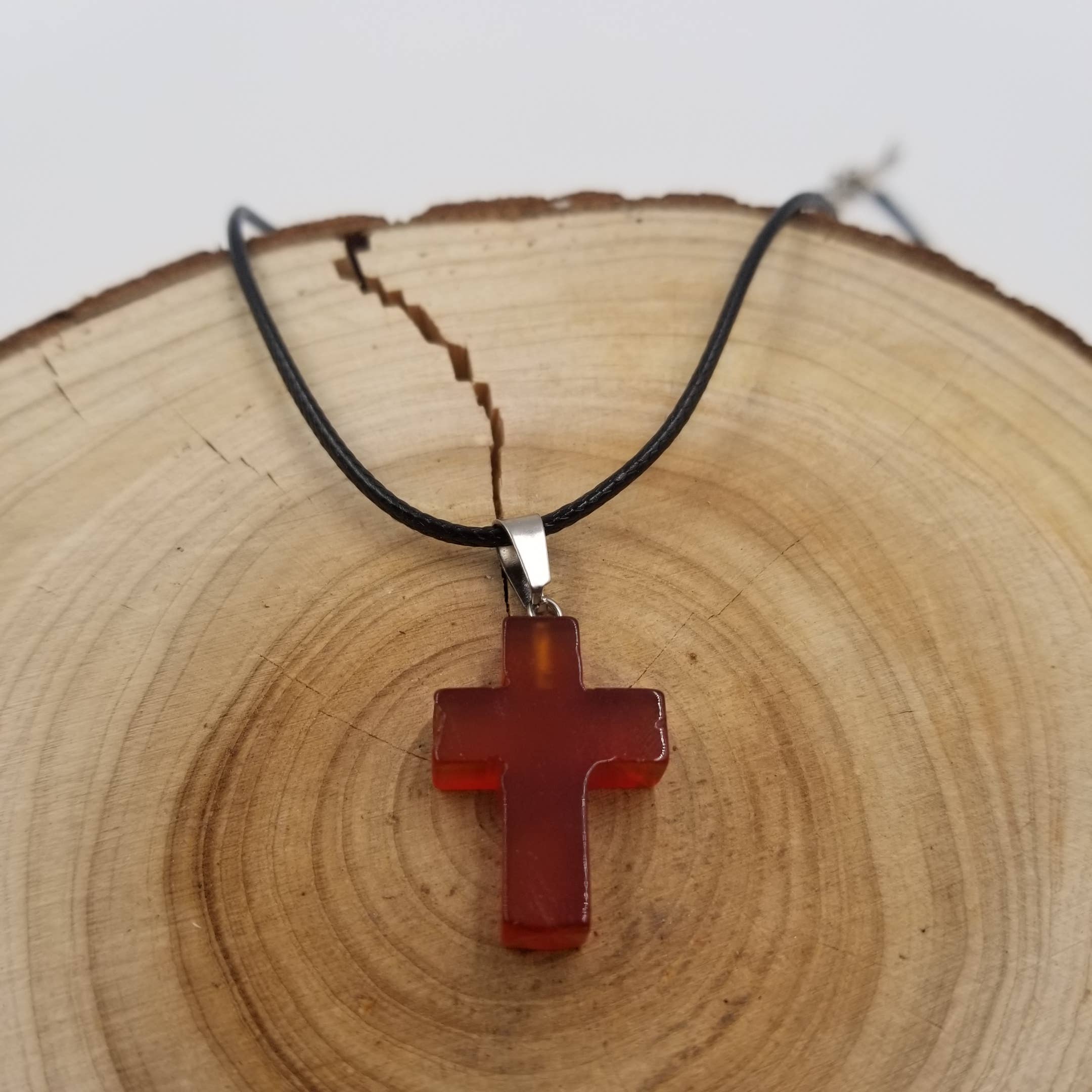 CHAKRA JEWELRY - Wholesale Pendant/Charm Necklace - Natural Stone Cross Necklace4