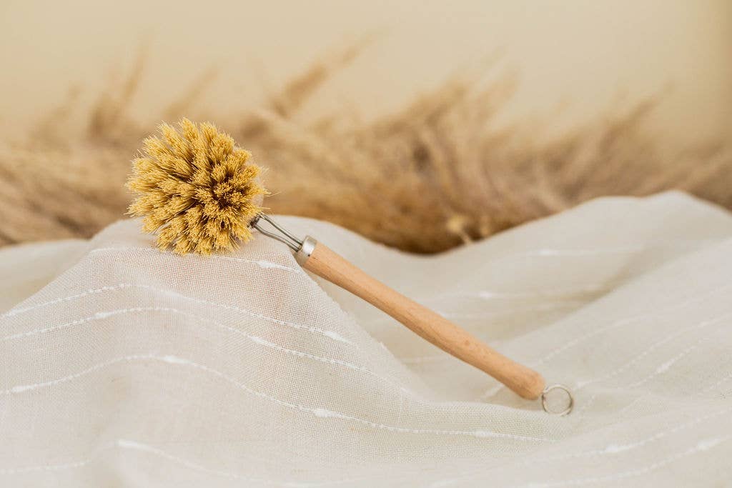 The Waste Less Shop – wholesale Cleaning brush – Beechwood Long Handle Dish Brush – Soft Agave1