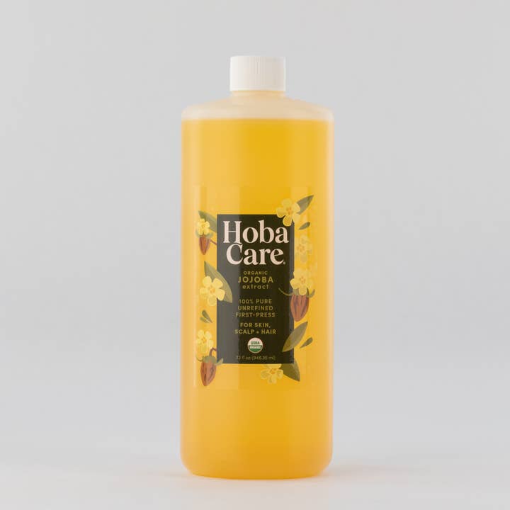 HobaCare Jojoba 32oz Face Body Moisturizer Certified Organic for wholesale by HobaCare Jojoba