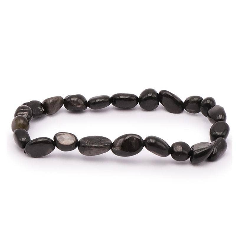 La Boîte à Cailloux - Wholesale Beaded Bracelet - Hypersthene Bracelet Canada A (beads 5-7mm)0