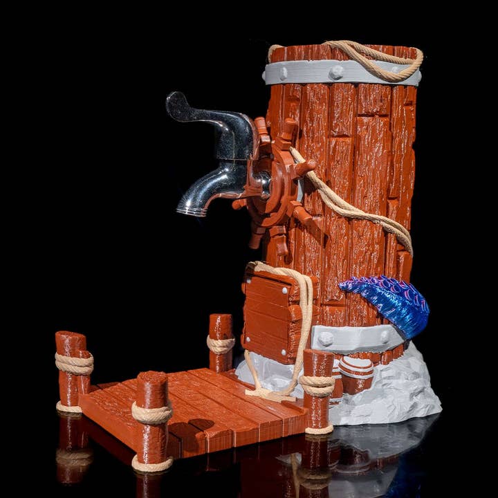 Clew Bay Leather & 3D Printing - Wholesale Beer/Wine Caddy - Buccaneer Drink Dispenser6