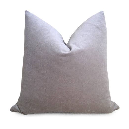 Plush Velvet Pillow Cover - Silver Gray for wholesale by Willa Skye Home