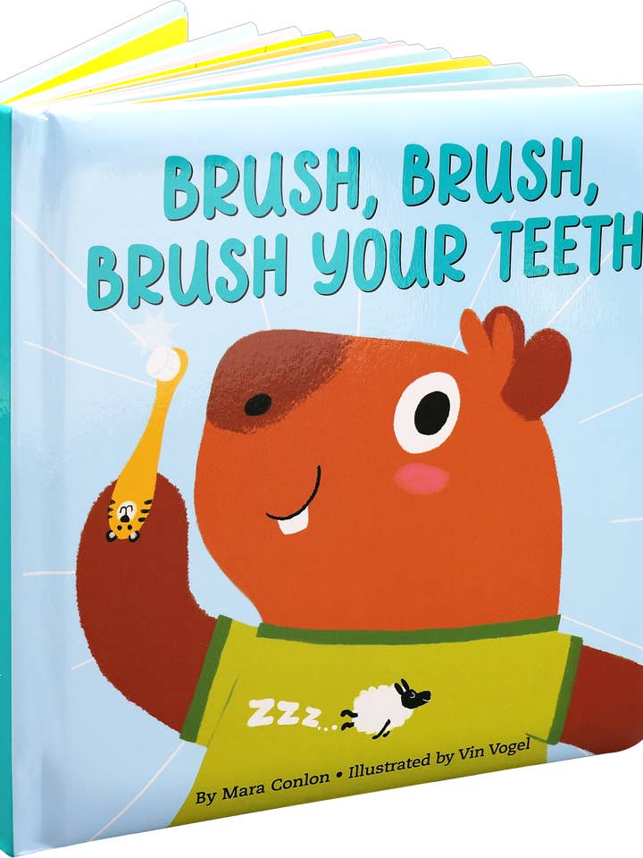 Brush, Brush, Brush Your Teeth Board Book for wholesale by Peter Pauper Press