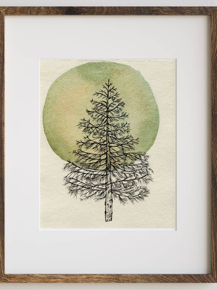Lámina artística Pine Tree Love para venta al por mayor de Jradartdesign