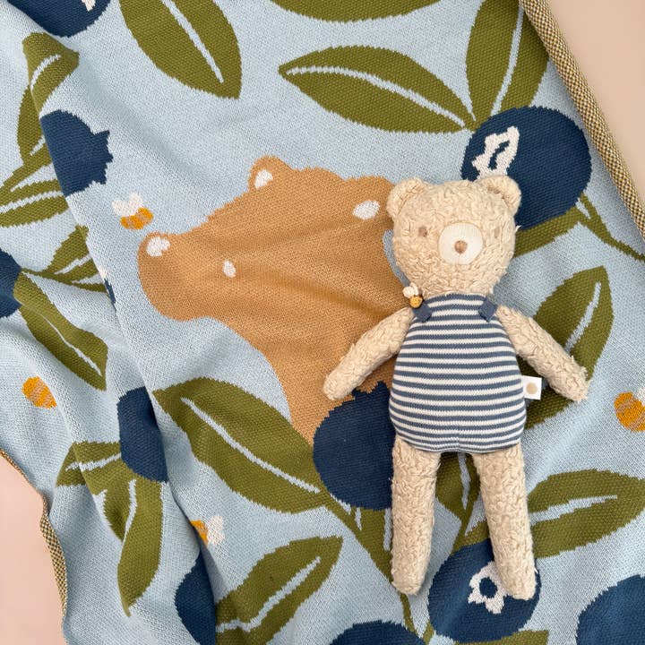 The Blueberry Hill - Wholesale Stuffed/Plush Toy - Kids & Baby - Plush Bear Bee Baby Kids Organic Toy Spring Summer Gift