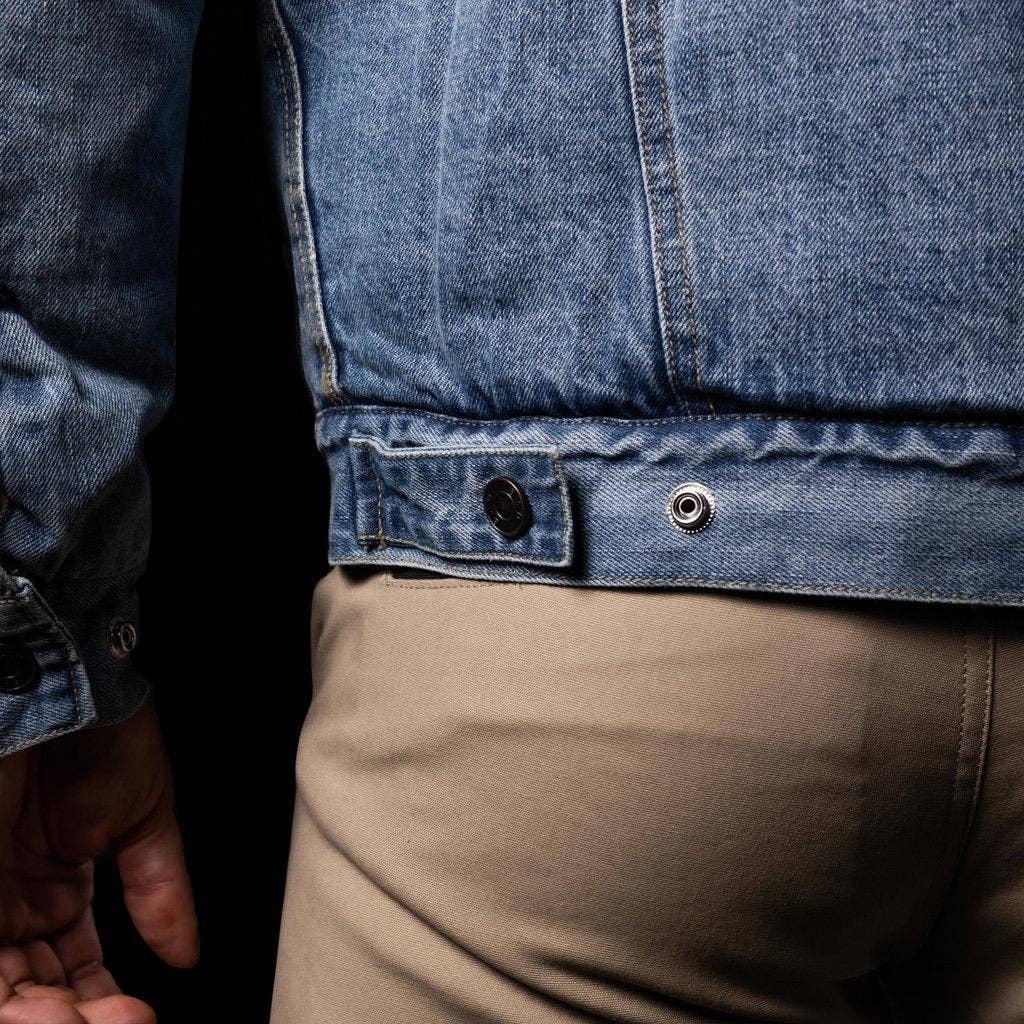 BAD WORKWEAR – Engroshandel Denimjakke - Herre – BAD denim sherpa-jakke7