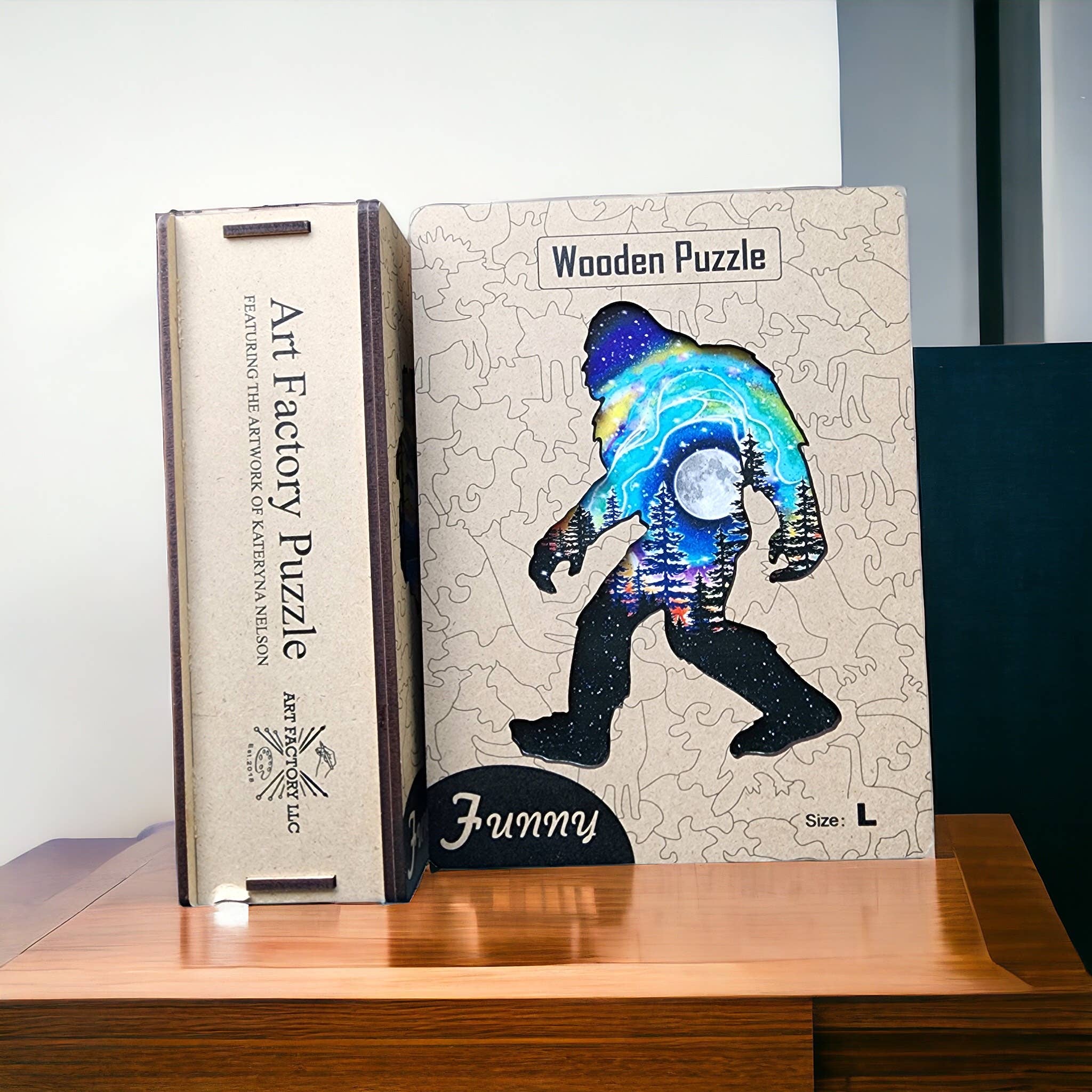 Art Factory LLC - Wholesale Puzzle - Adult - Sasquatch shape wooden puzzle2