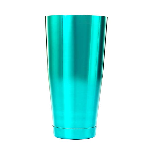 Barfly Cocktail Tin, Large 28 oz (828 ml), Teal for wholesale by Barfly Mixology Gear & Mercer Culinary