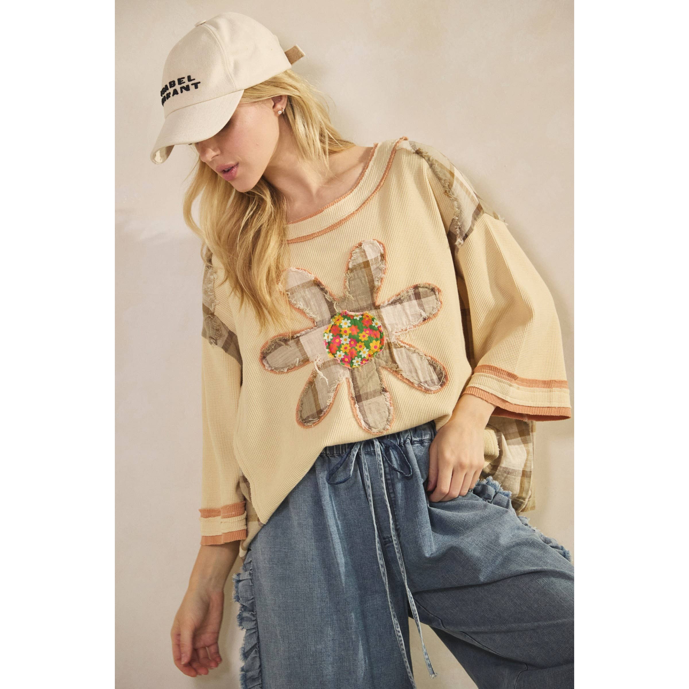 Sage + Fig – Großhandel T-Shirt – Damen – BOHO BLOOM WAFFELSTRICK-T-SHIRT18