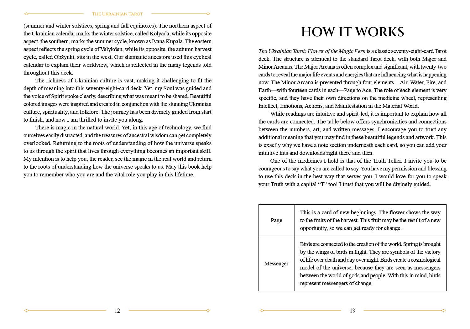 REDFeather – wholesale Tarot cards – The Ukrainian Tarot: Flower of the Magic Fern2